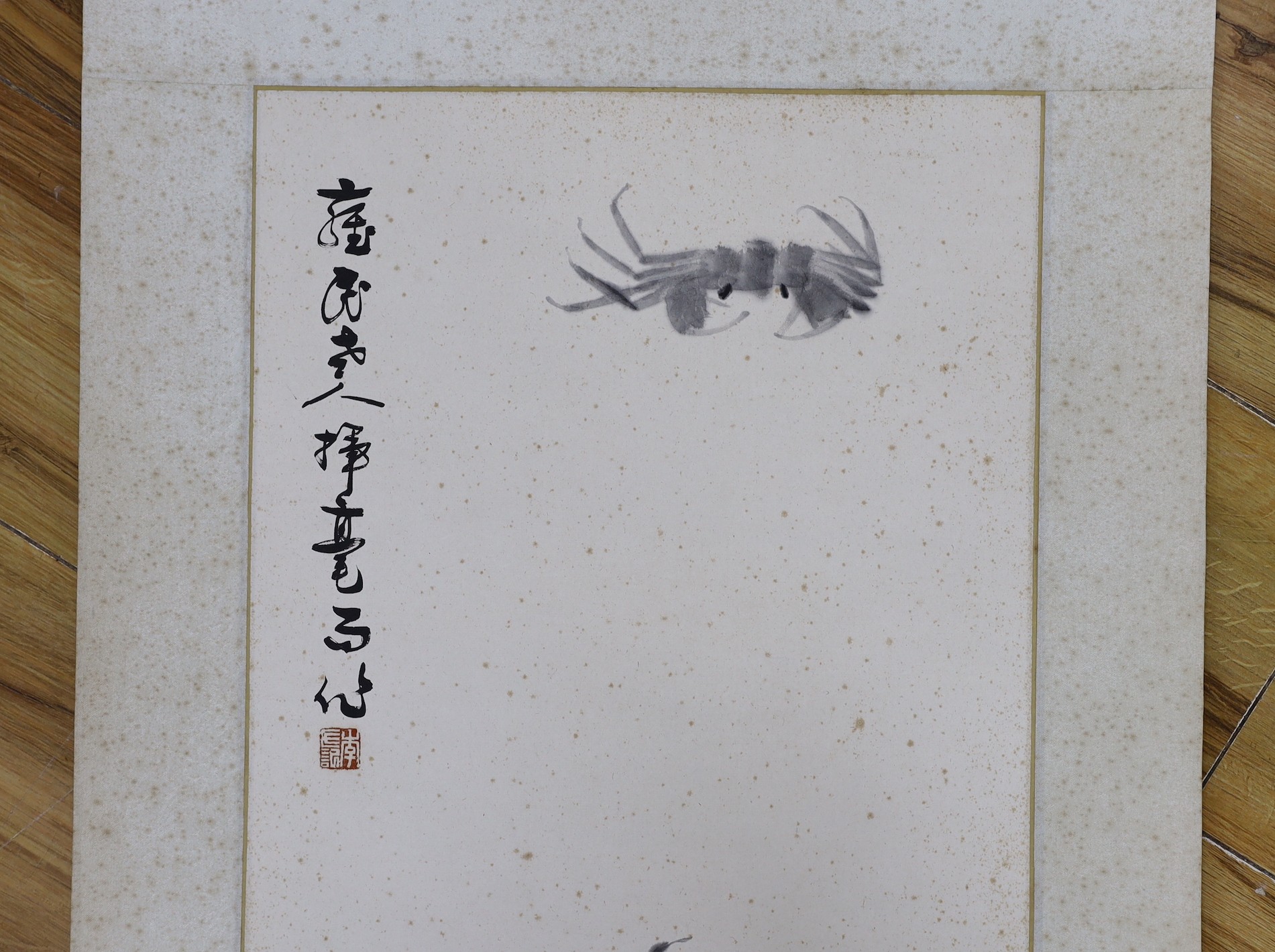 A Chinese scroll painting etc.